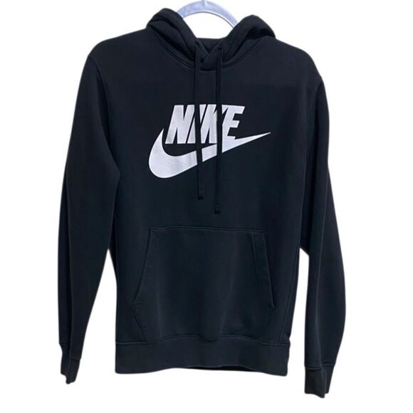 Nike Other - Nike Black & White Logo Pullover Hoodie Sweatshirt – Size Small
